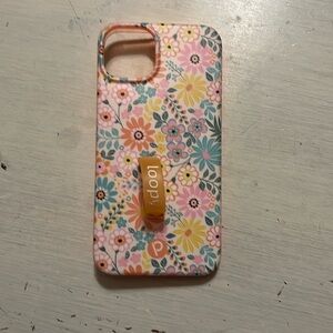 Cute floral iPhone 14 Plus loopy case